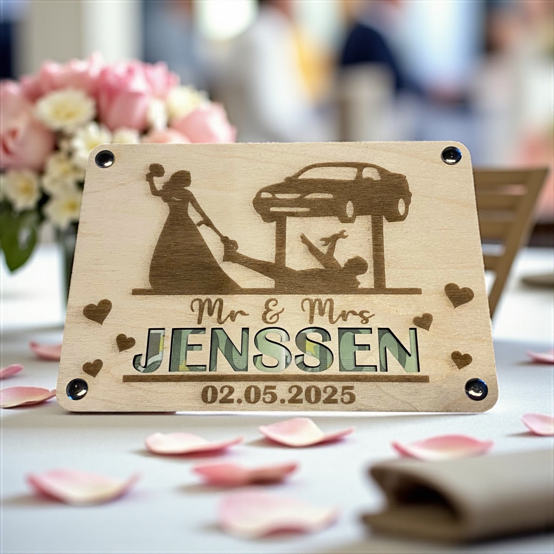 Geldgeschenk zur Hochzeit - Autoschrauber