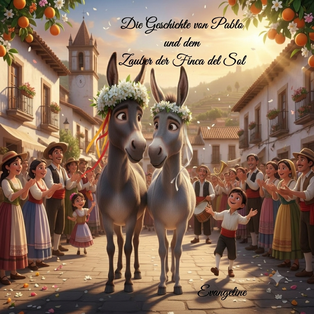 📖 Die Geschichte von Pablo und dem Zauber der Finca del Sol: Wie der Esel Pablo und seine Familie das Glück fanden - Leseempfehlung für Kinder ab 5 Jahren PDF Download-Datei