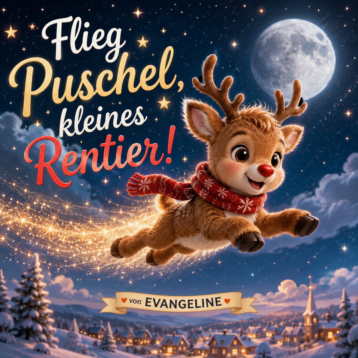 🎄 Flieg Puschel, kleines Rentier! – Ein liebevolles Weihnachtslied für Kinder