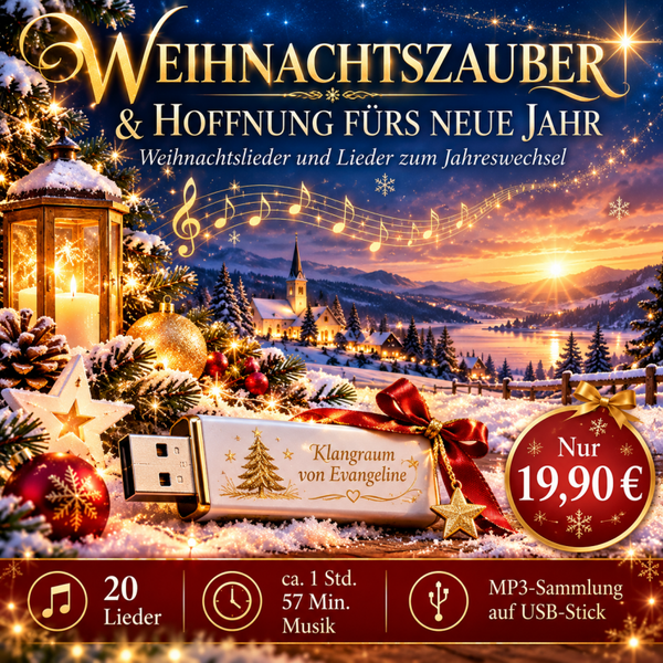 🎄 Weihnachtszauber & Hoffnung für das neue Jahr – USB-STICK MIT MP3-MUSIK