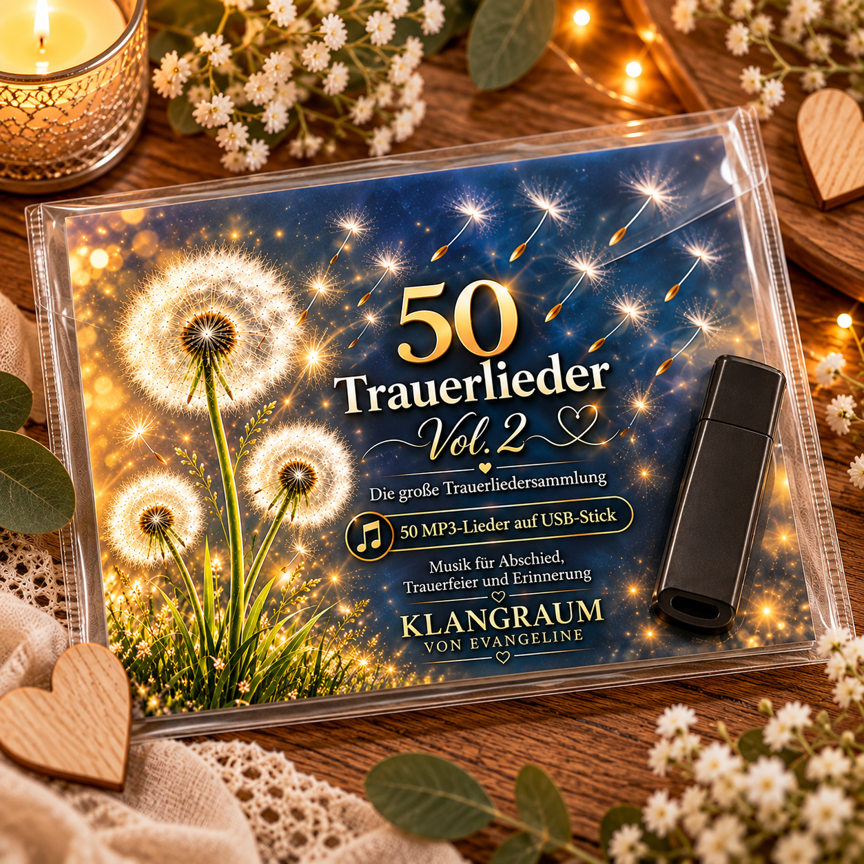 ✝️ 50 Trauerlieder auf USB-Stick Vol. 2 🕊️| 50 MP3 Dateien