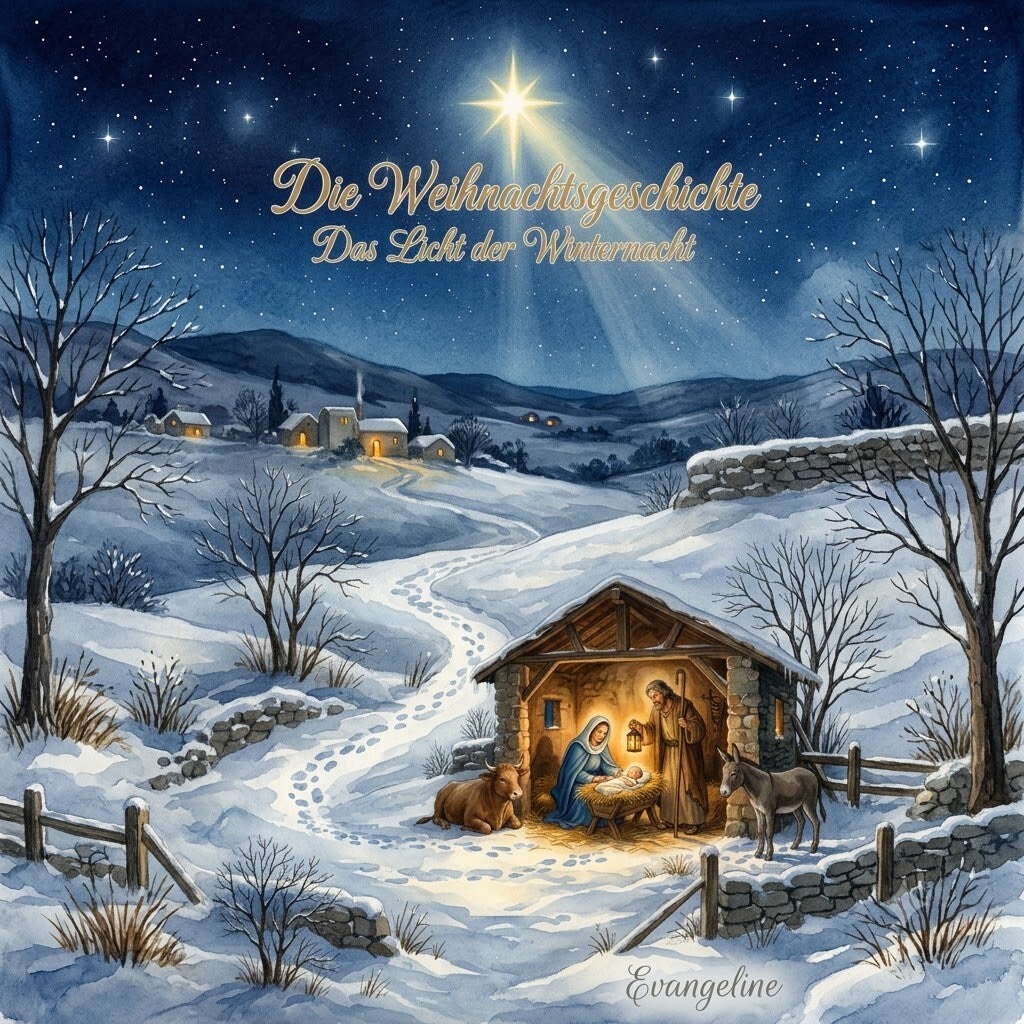 🎄 Die Weihnachtsgeschickte - Ein heller Stern geht auf in der Nacht...