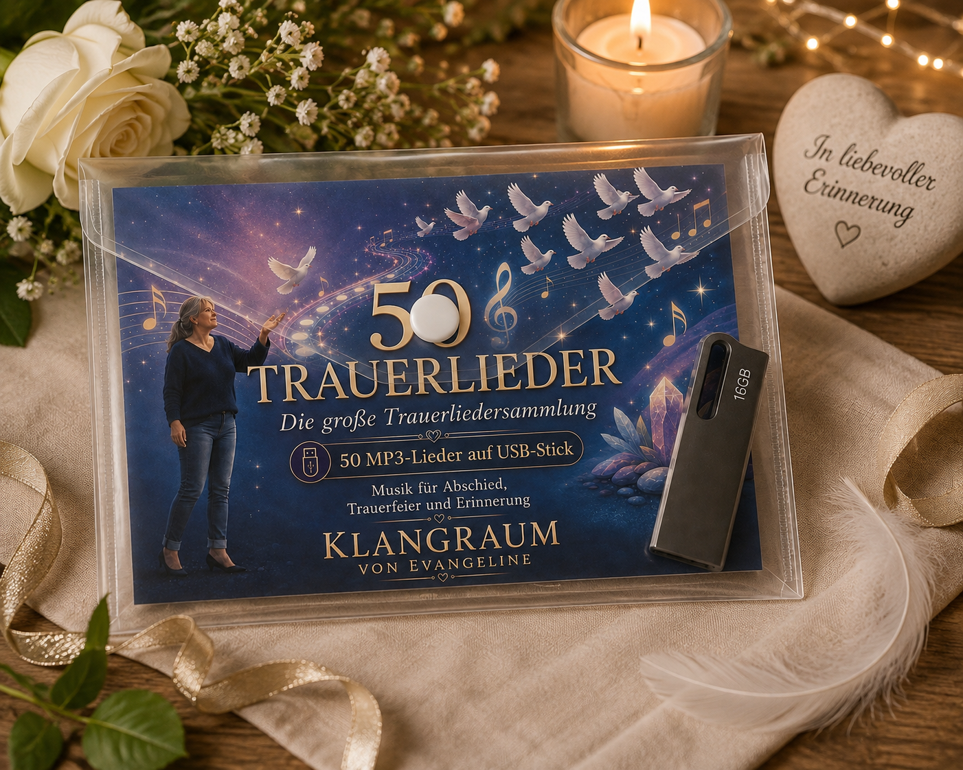 ✝️ 50 Trauerlieder auf USB-Stick | 50 MP3 Dateien