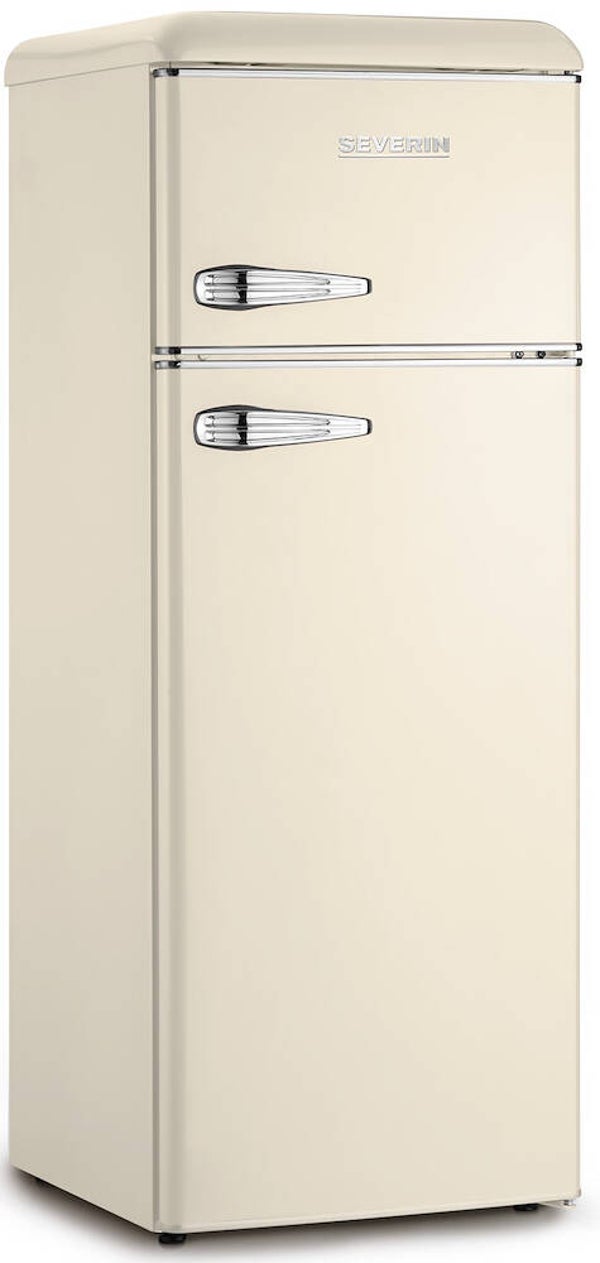 SEVERIN   KS9956     FRIGO 2P. 209LT CE.E STATICO 3RIP. RETRO' CREMA