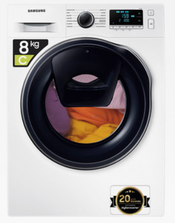 SAMSUNG LAV. 8 KG C/FRONT SLIM CE.C ADDWASH MOD. WW8NK62E0RWET