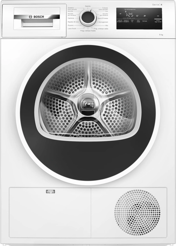 Serie 4 Asciugatrice a pompa di calore 8 kg Mod. WTH85208II