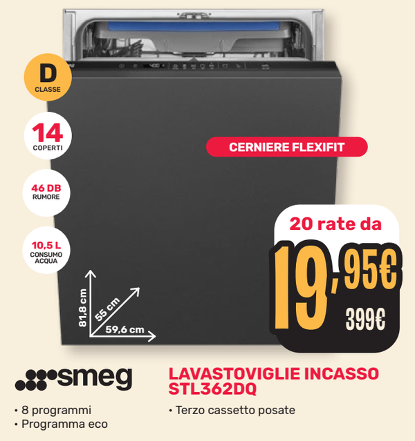 SMEG 14 COPERTI ➡️ IN PROMO DA VOLANTINO - VALIDO FINO AL 24 DICEMBRE