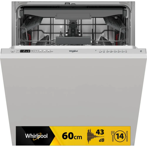 WHIRPOOL -14 COPERTI - INTERNI IN ACCIAIO - 3 CESTELLI - CLASSE ENERGETICA D - MOD. WIC3C33F