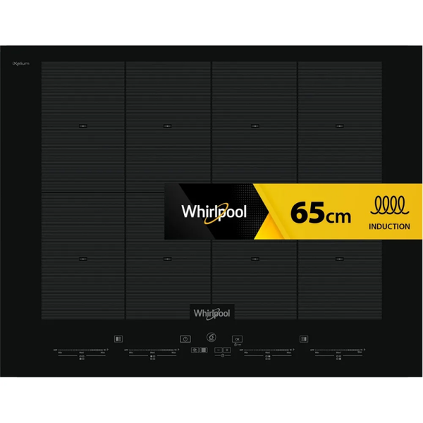WHIRLPOOL - 65 CM - IXELIUM - 6° SENSO - FLEXI FULL -TIMER - BLOCCO BAMBINI - FUNZIONI: SOBBOLLIRE, MANTENERE IN CALDO, BOLLIRE, FRITTURA, GRIGLIARE