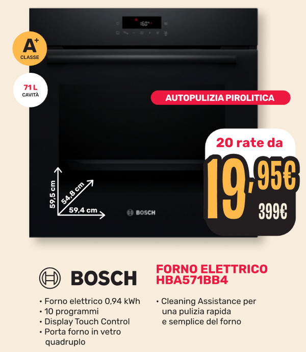 BOSCH - 71 LITRI ⚠️ IN PROMO DA VOLANTINO - SCADENZA 22 NOVEMBRE - CONSEGNA E MONTAGGIO € 60