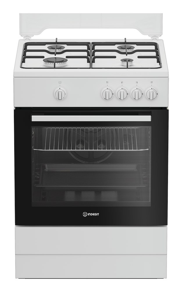 INDESIT - CUCINA 60X60 CM -  FORNO A GAS - 64 LITRI - BIANCA