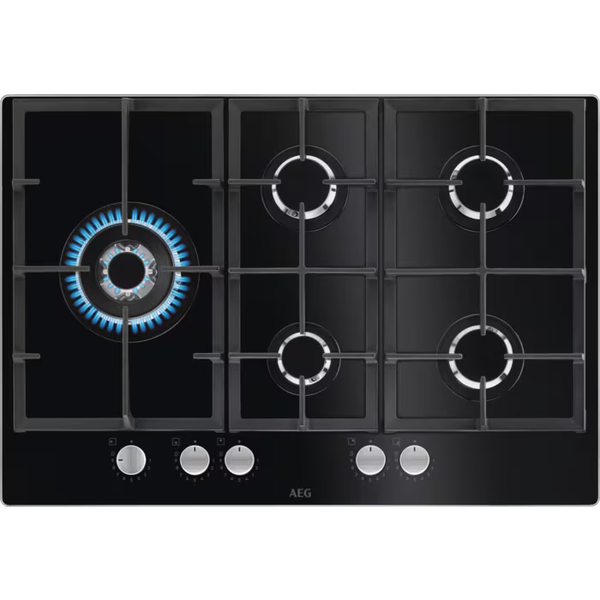 HKB75820NB Piano cottura Gas on Glass Serie 6000 Gas on Glass 75 cm
