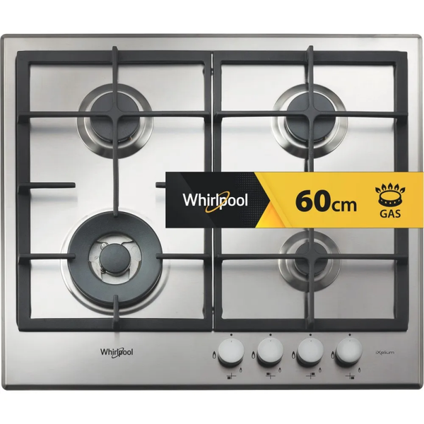 Piano cottura a gas Whirlpool: 4 fuochi - GMR 6422/IXL Model: GMR 6422/IXL