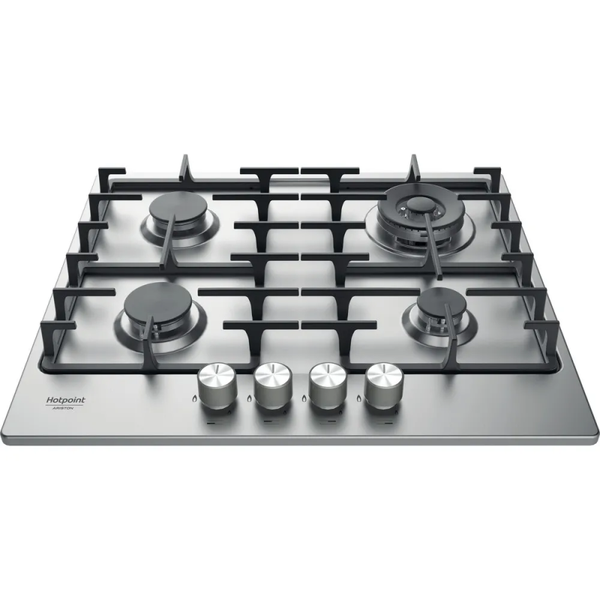HOTPOINT ARISTON - 4 FUOCHI - ACCIAIO INOX - GRIGLIE IN GHISA