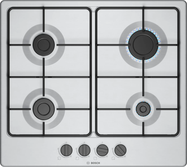 BOSCH SERIE 4 - 4 FUOCHI - ACCIAIO INOX - GRIGLIE SMALTATE