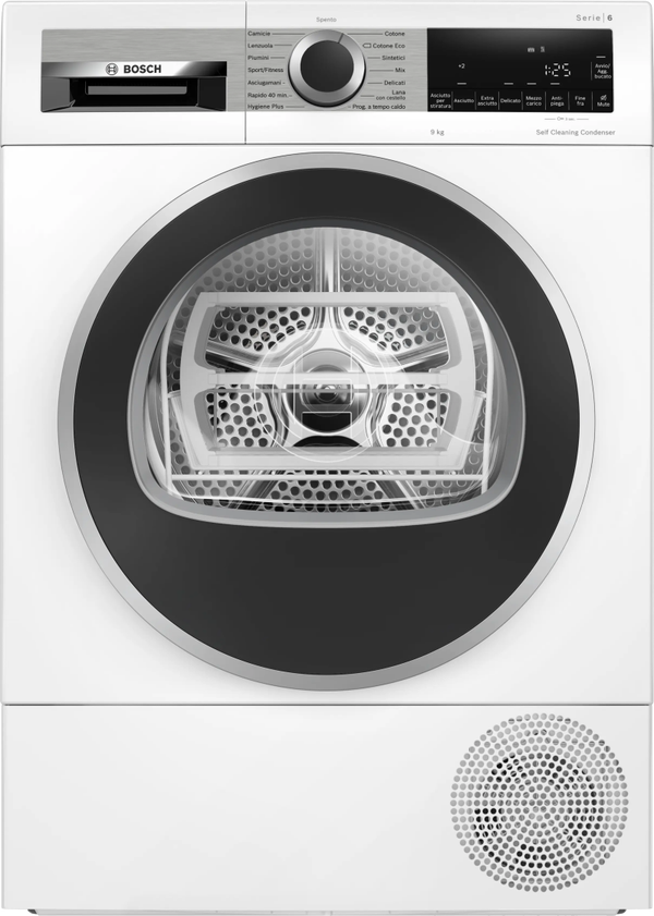 BOSCH SERIE 6 - MOD. WQG245D0IT - 9 KG - CLASSE C - CONDENSATORE AUTOPULENTE