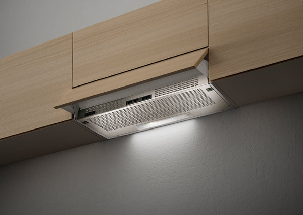 FABER CAPPA 2156 SRM LG/X A60 - Griglia grigio chiaro/acciaio - 2 MOTORI