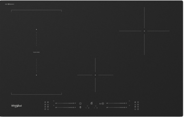 WHIRLPOOL -  PIANI COTTURA  MOD. WLS3777NEBM CM 77 FINITURA OPACA