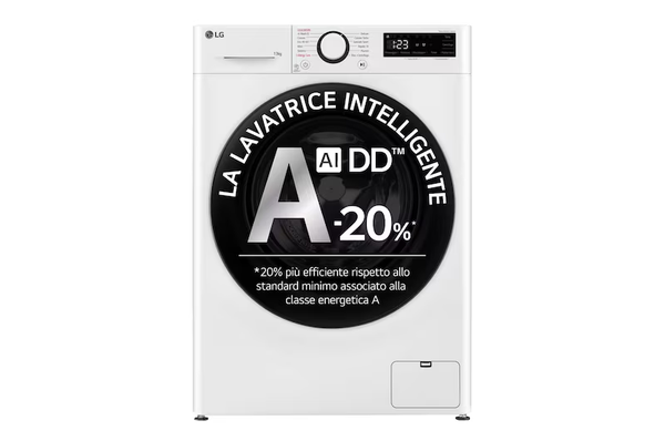 Lg Lavatrice a Vapore 13kg Classe A Bianca F4R3013NSWB