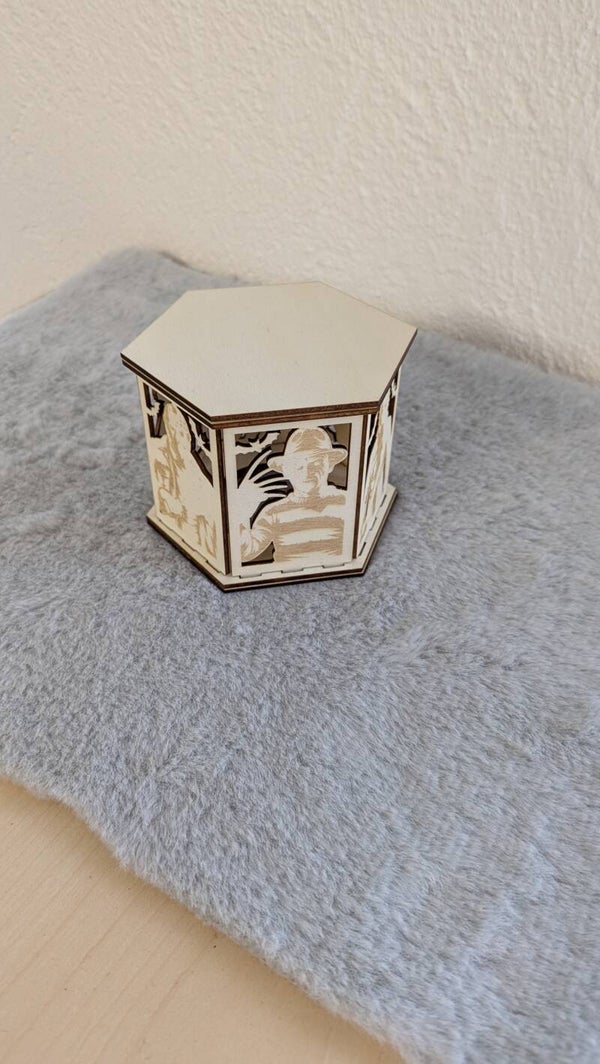 🕷️ Halloween Windlicht aus Holz 🕸️