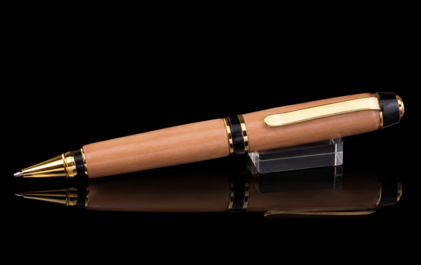 STYLO ROLLER EN BOIS DE MERISIER