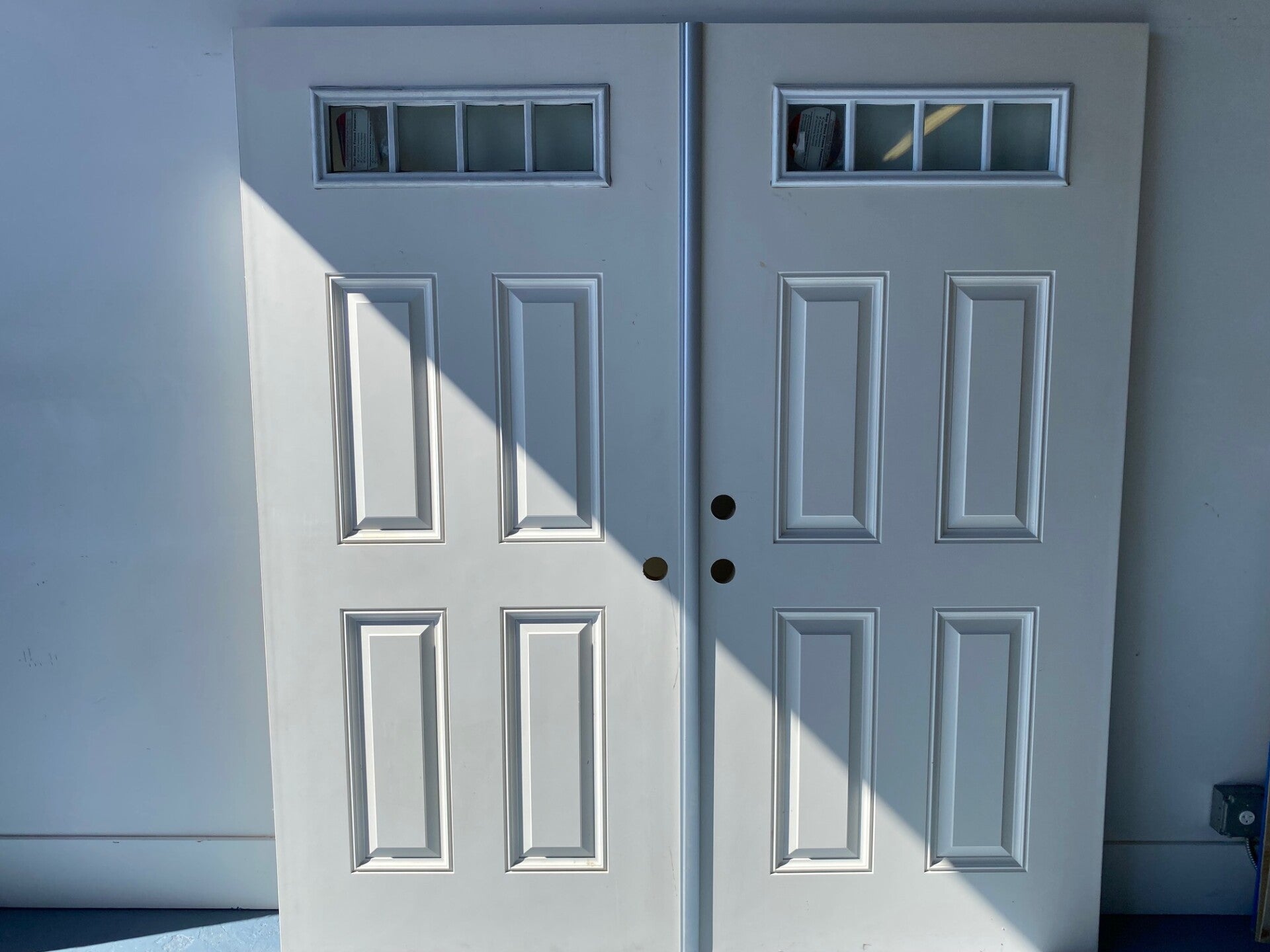FOUR PANEL SMOOTH EXTERIOR FIBERGLASS DOORS