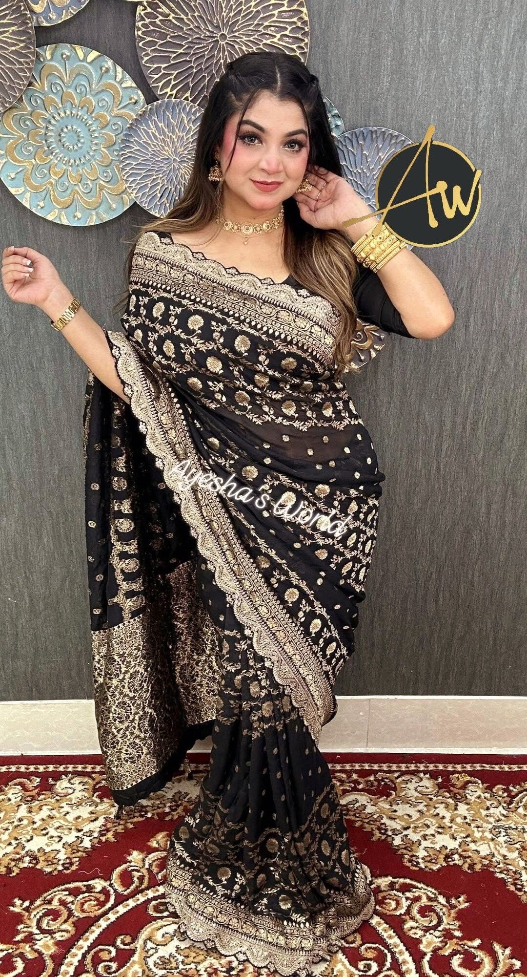 🥻 New Luxury Designer Khaddi Saree Collection (সাথে পাচ্ছেন ২ টি ব্লাউজ )