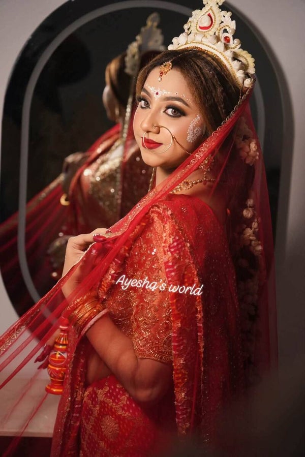 110726 Bridal Look (Handcrafted Khaddi Saree)