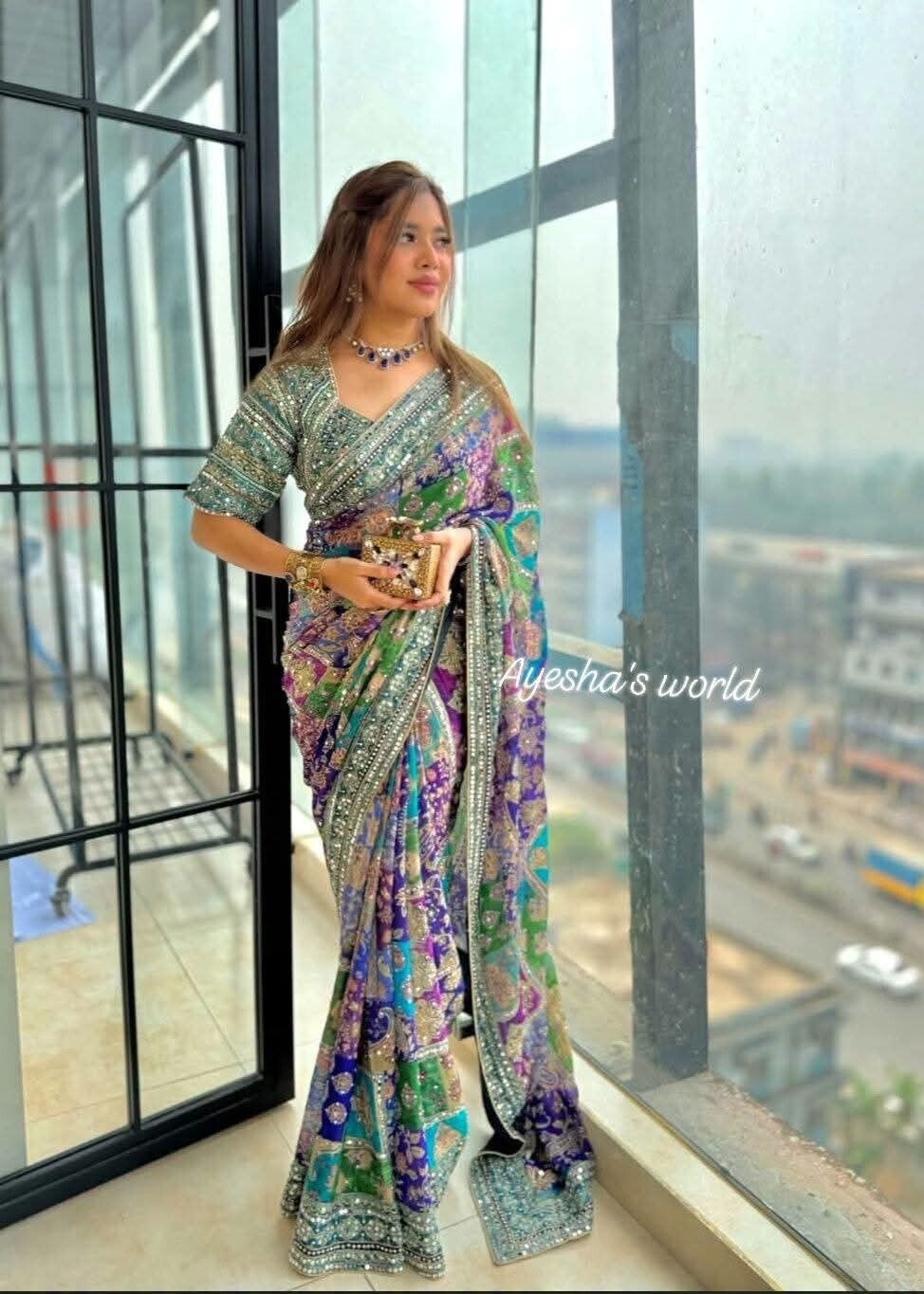 010926 ✨ A stunning Luxury Designer Saree