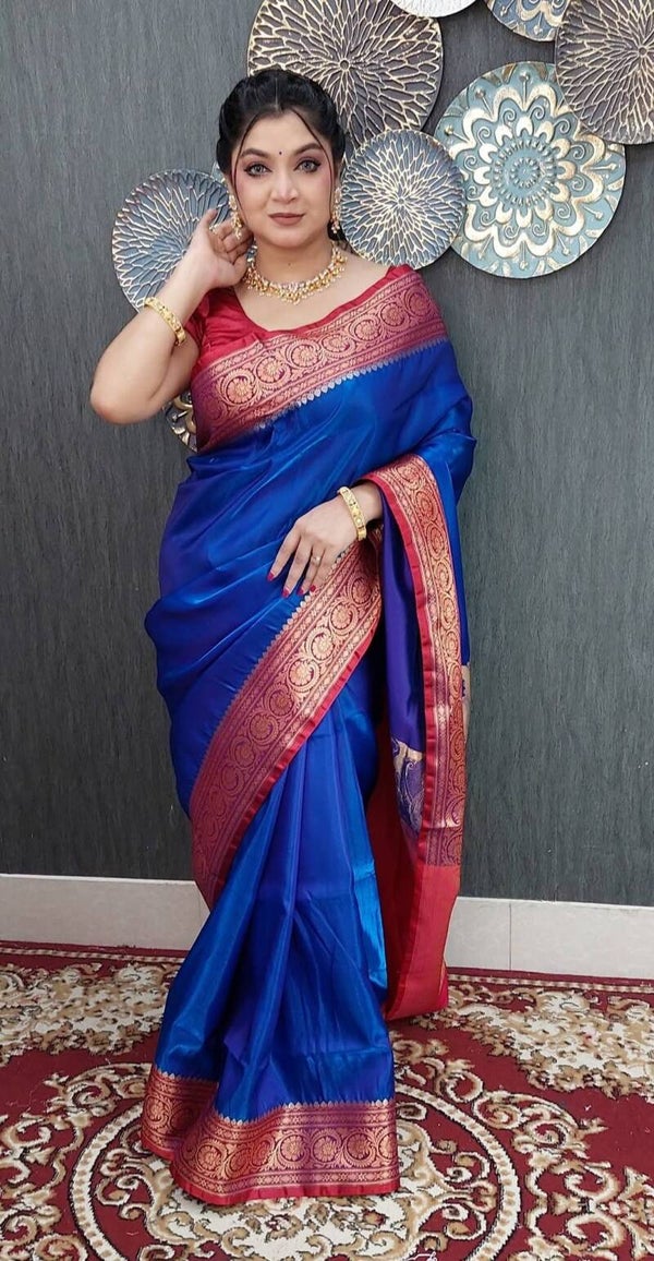 300826 🔥 UP TO 40% OFF – Exclusive Silk Benarashi Saree Collection! 🔥