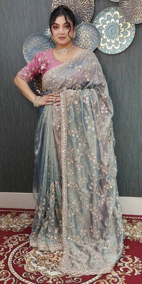 230726 Fancy party saree collections 1
