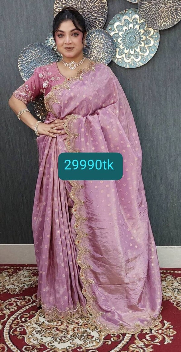 230726 Hevy work designer party saree