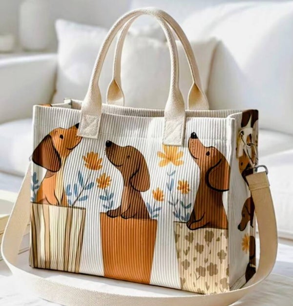 Cute Weenie Dog Tote