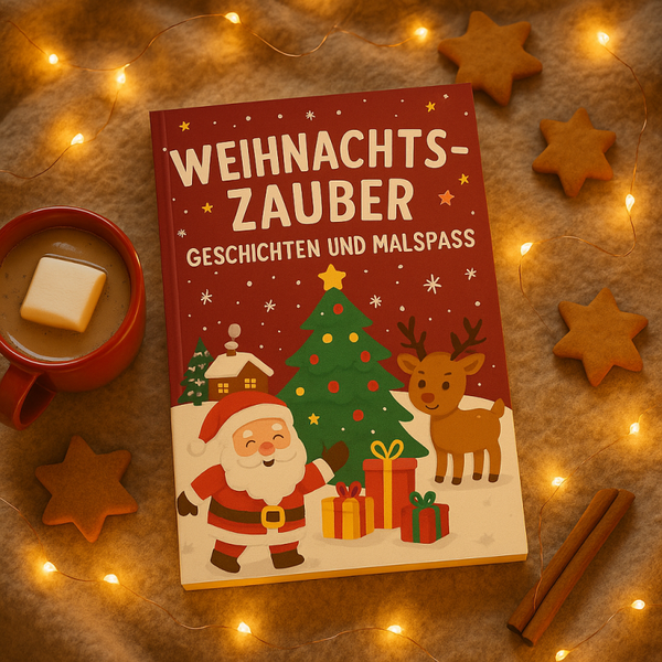 Weihnachtszauber Geschichten und Ausmalbuch