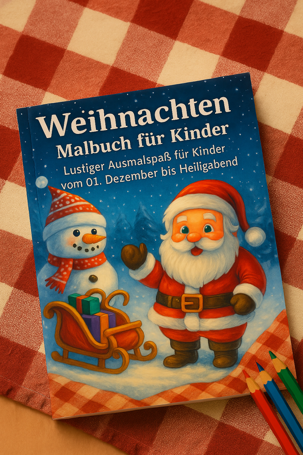 Weihnachtsmalbuch bis Heiligabend