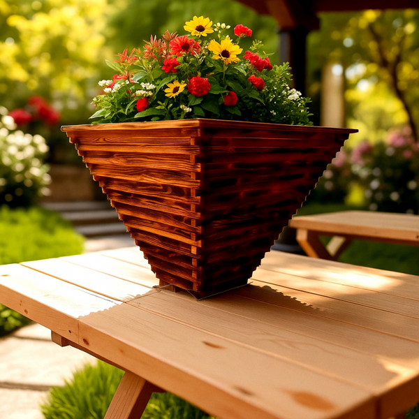 LignaForma Design Pflanzgefäß Natur Premium
