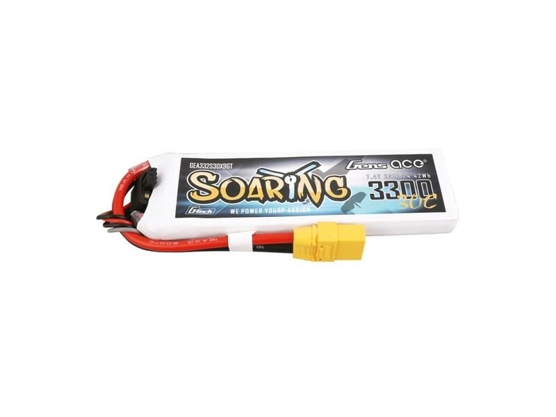 Gens ace RC-Akku LiPo 3300 mAh 7.4 V 30C Soaring, G-Tech XT90