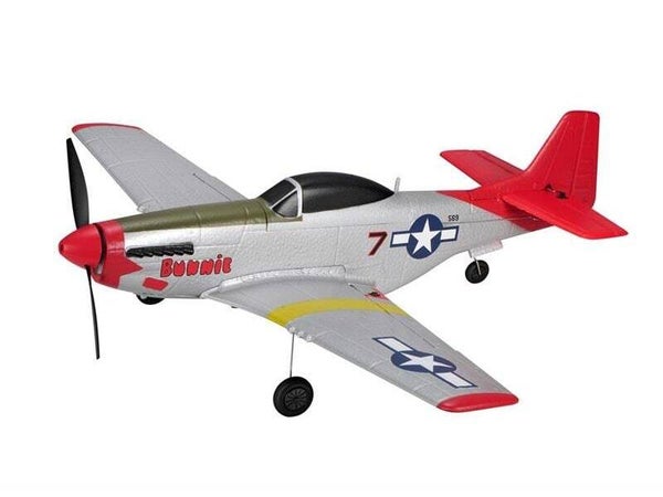 TOP-RC Warbird Mini P51D 450 mm, Rot, RTF