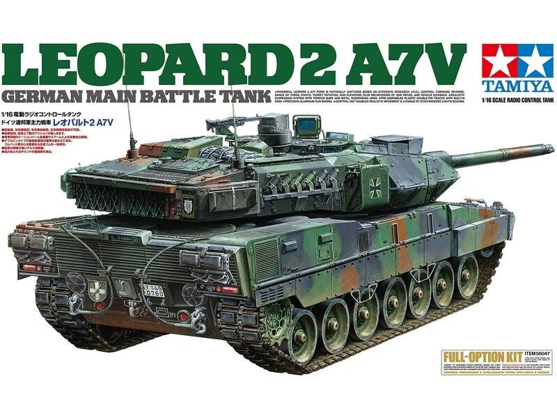 Tamiya Panzer German Battle Tank Leopard 1:16, Full Option Kit