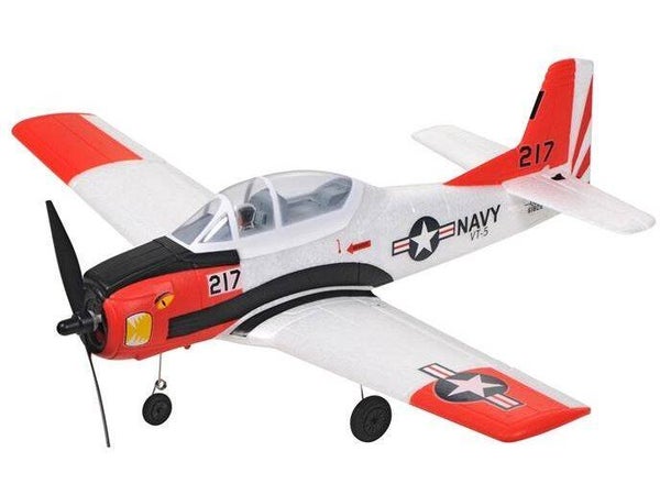 TOP-RC Motorflugzeug Mini T28 RTF 450 mm, Rot