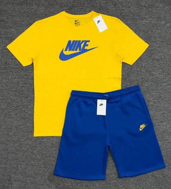 Nike Short Set Blue & Yellow