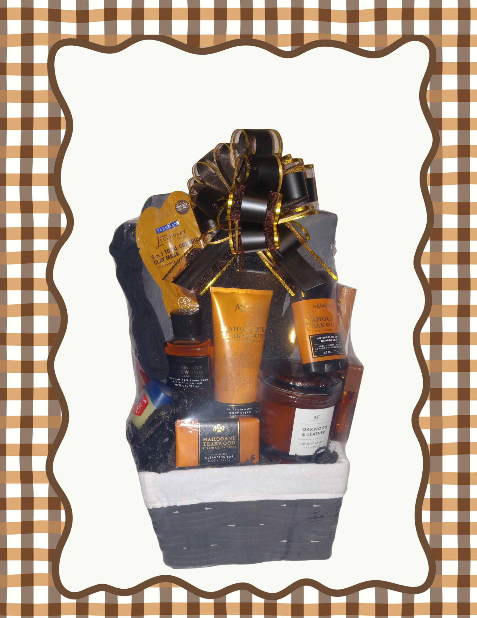 Mahogany Teakwood Men Bath & Body Works Gift Basket