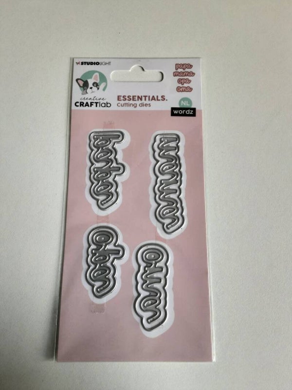 Creative Craftlab cutting dies Words family (NL)