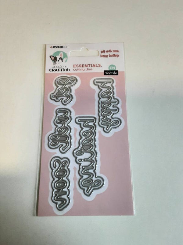 Creative Craftlab essentials cutting dies wordz EN Get well