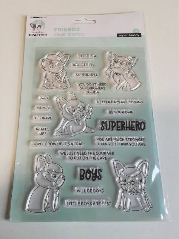 Creative Craftlab clear stamps super buddy EN