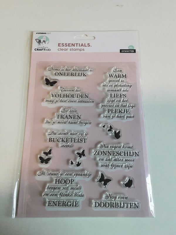 Creative Craftlab essentials clear stamps oneerlijk NL
