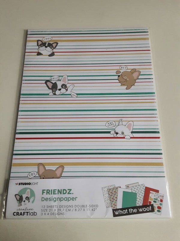 Creative Craftlab designpaper What the woof