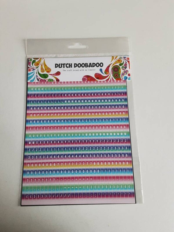 Dutch Doobadoo sticker art A5 Alphabet