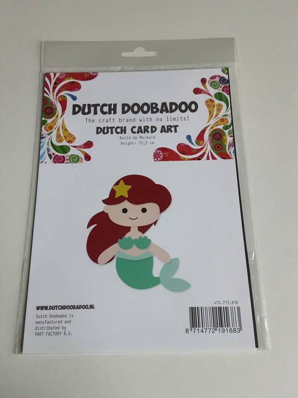 Dutch Doobadoo card art Build up mermaid