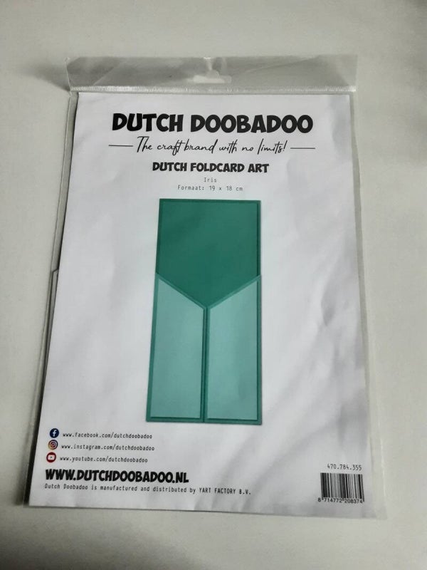 Dutch Doobadoo foldcard art Iris